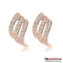 Rose Gold Plated Austrian Crystals Stud Earrings (ER0106-A)